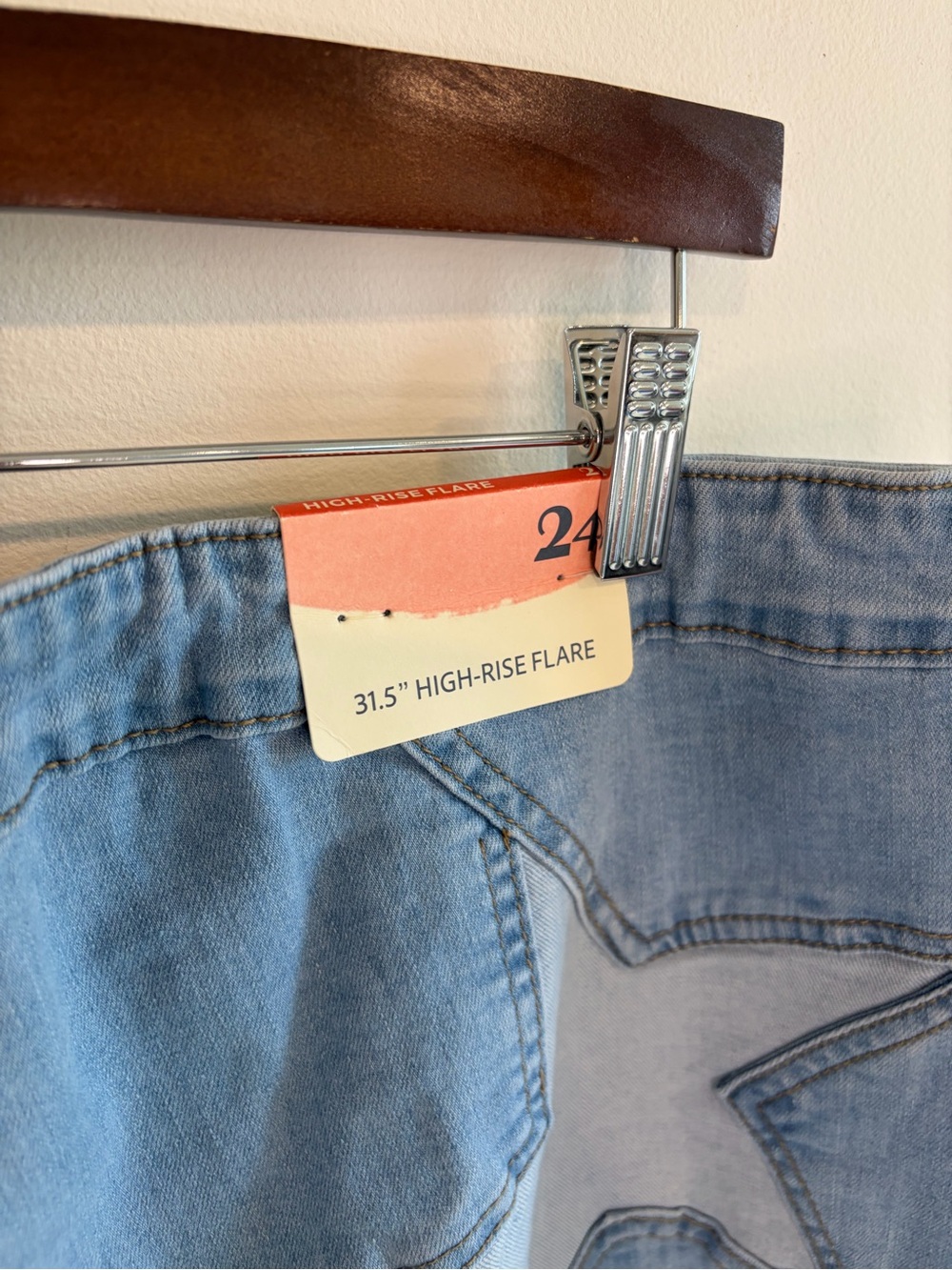 Arula Star Light Wash Denim Jeans Plus Size 24 NWT - Picture 8 of 8